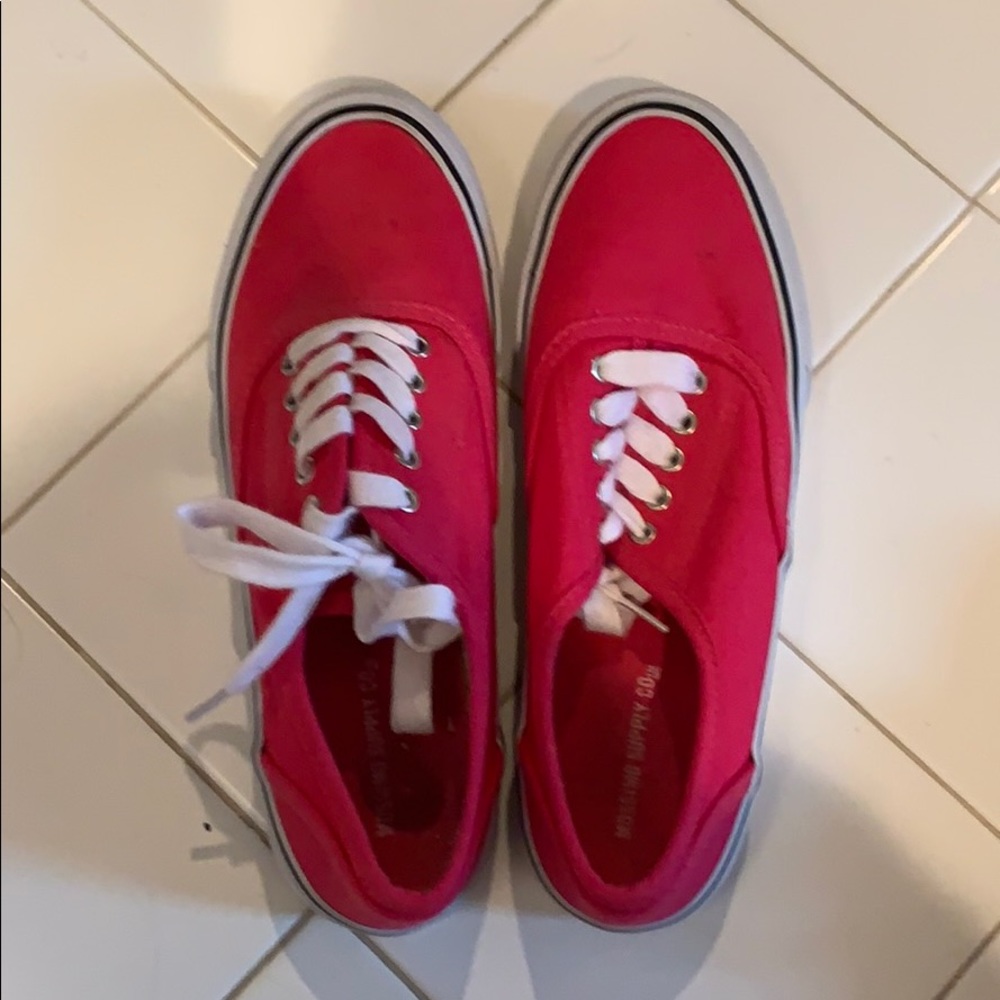Pink sneakers